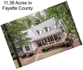 11.38 Acres in Fayette County