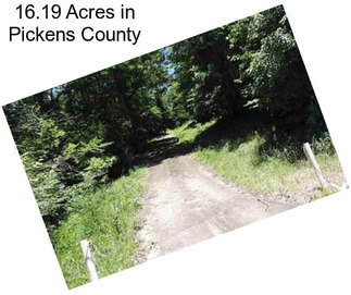16.19 Acres in Pickens County