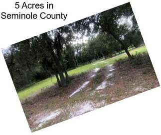 5 Acres in Seminole County