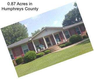 0.87 Acres in Humphreys County