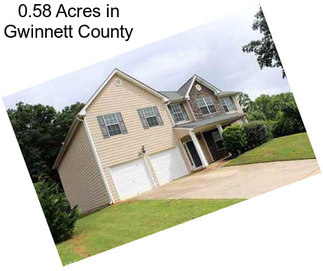 0.58 Acres in Gwinnett County