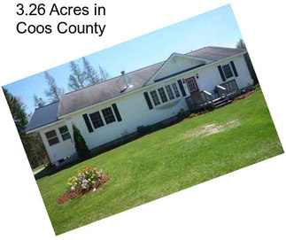 3.26 Acres in Coos County
