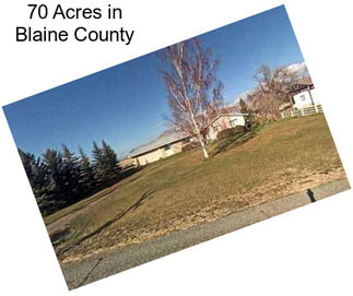70 Acres in Blaine County