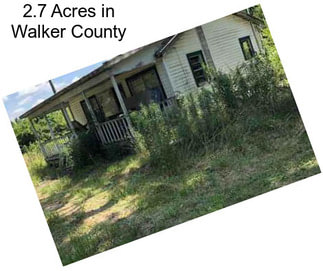 2.7 Acres in Walker County
