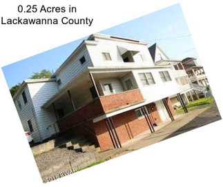 0.25 Acres in Lackawanna County