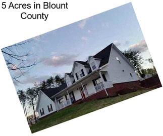 5 Acres in Blount County