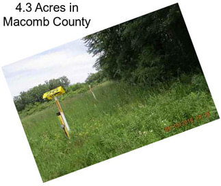 4.3 Acres in Macomb County
