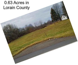 0.63 Acres in Lorain County