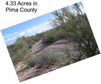 4.33 Acres in Pima County