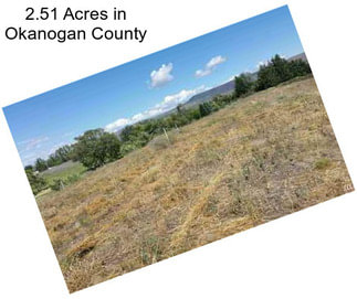 2.51 Acres in Okanogan County