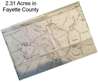 2.31 Acres in Fayette County