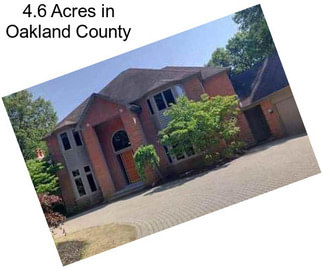 4.6 Acres in Oakland County