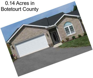 0.14 Acres in Botetourt County