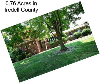 0.76 Acres in Iredell County