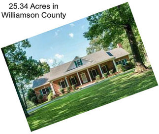 25.34 Acres in Williamson County