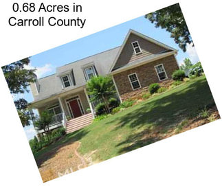 0.68 Acres in Carroll County