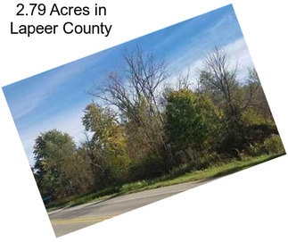 2.79 Acres in Lapeer County