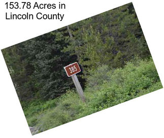 153.78 Acres in Lincoln County