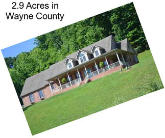 2.9 Acres in Wayne County