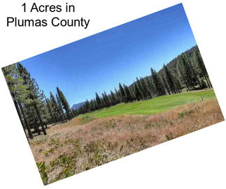 1 Acres in Plumas County