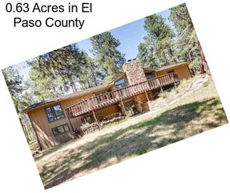 0.63 Acres in El Paso County