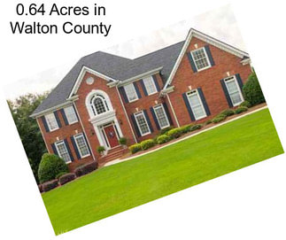 0.64 Acres in Walton County