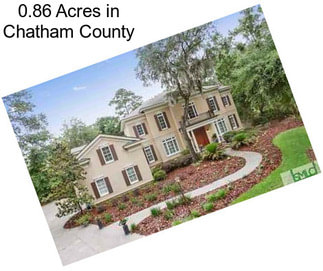 0.86 Acres in Chatham County
