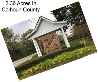 2.36 Acres in Calhoun County