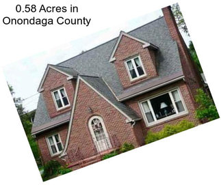 0.58 Acres in Onondaga County