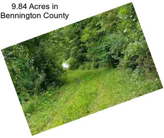 9.84 Acres in Bennington County