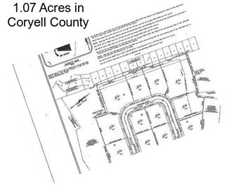 1.07 Acres in Coryell County