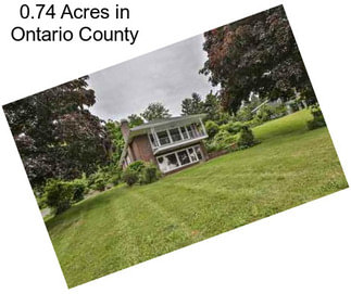 0.74 Acres in Ontario County