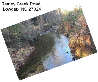 Ramey Creek Road , Lowgap, NC 27024