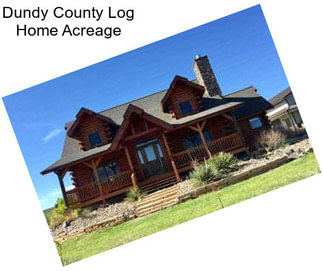 Dundy County Log Home Acreage