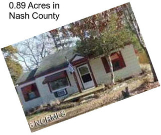 0.89 Acres in Nash County