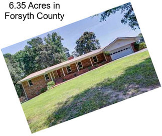 6.35 Acres in Forsyth County