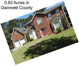 0.83 Acres in Gwinnett County