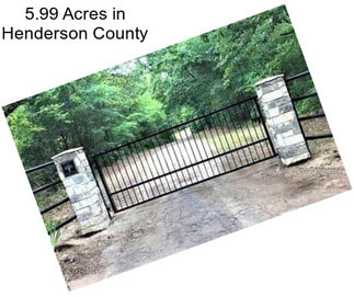 5.99 Acres in Henderson County