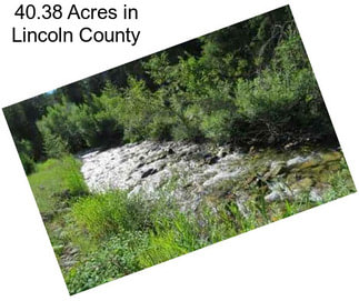 40.38 Acres in Lincoln County