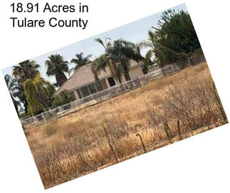 18.91 Acres in Tulare County