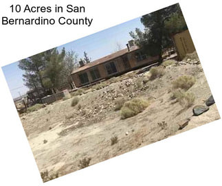 10 Acres in San Bernardino County