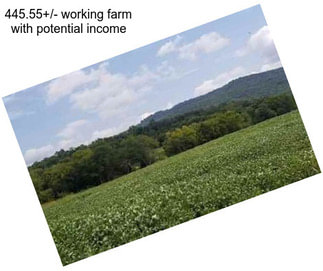 445.55+/- working farm with potential income