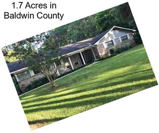 1.7 Acres in Baldwin County
