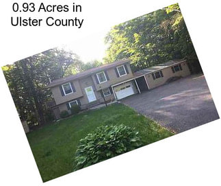 0.93 Acres in Ulster County