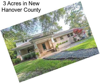 3 Acres in New Hanover County