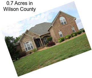 0.7 Acres in Wilson County
