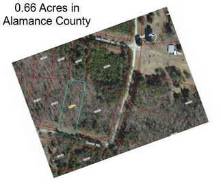 0.66 Acres in Alamance County