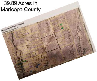 39.89 Acres in Maricopa County