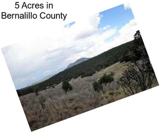 5 Acres in Bernalillo County