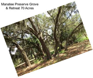 Manatee Preserve Grove & Retreat 70 Acres